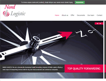 Tablet Screenshot of nordlogistic.pl